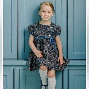 The Proper Peony Camillia Corduroy Floral Dress Size 7